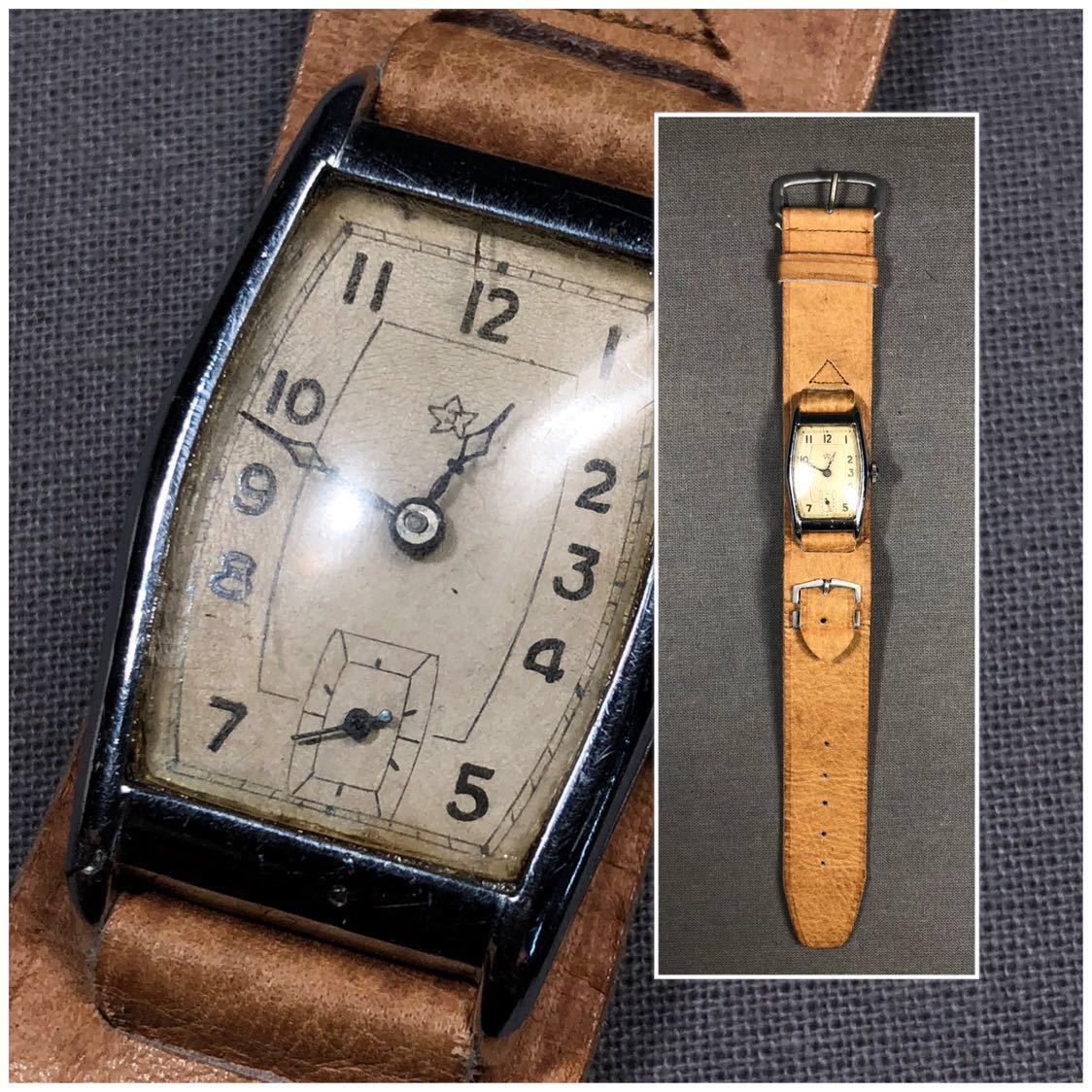 古董Junghans JUNGHANS 1940\x26#39;S手錶皮帶當時可移動商品手纏繞機械復古罕見項目昭和復古大正羅馬 原文:アンティーク ユンハンス JUNGHANS 1940'S 腕時計 革ベルト 当時物 可動品 手巻き 機械式 ビンテージ 希少品 昭和レトロ 大正ロマン