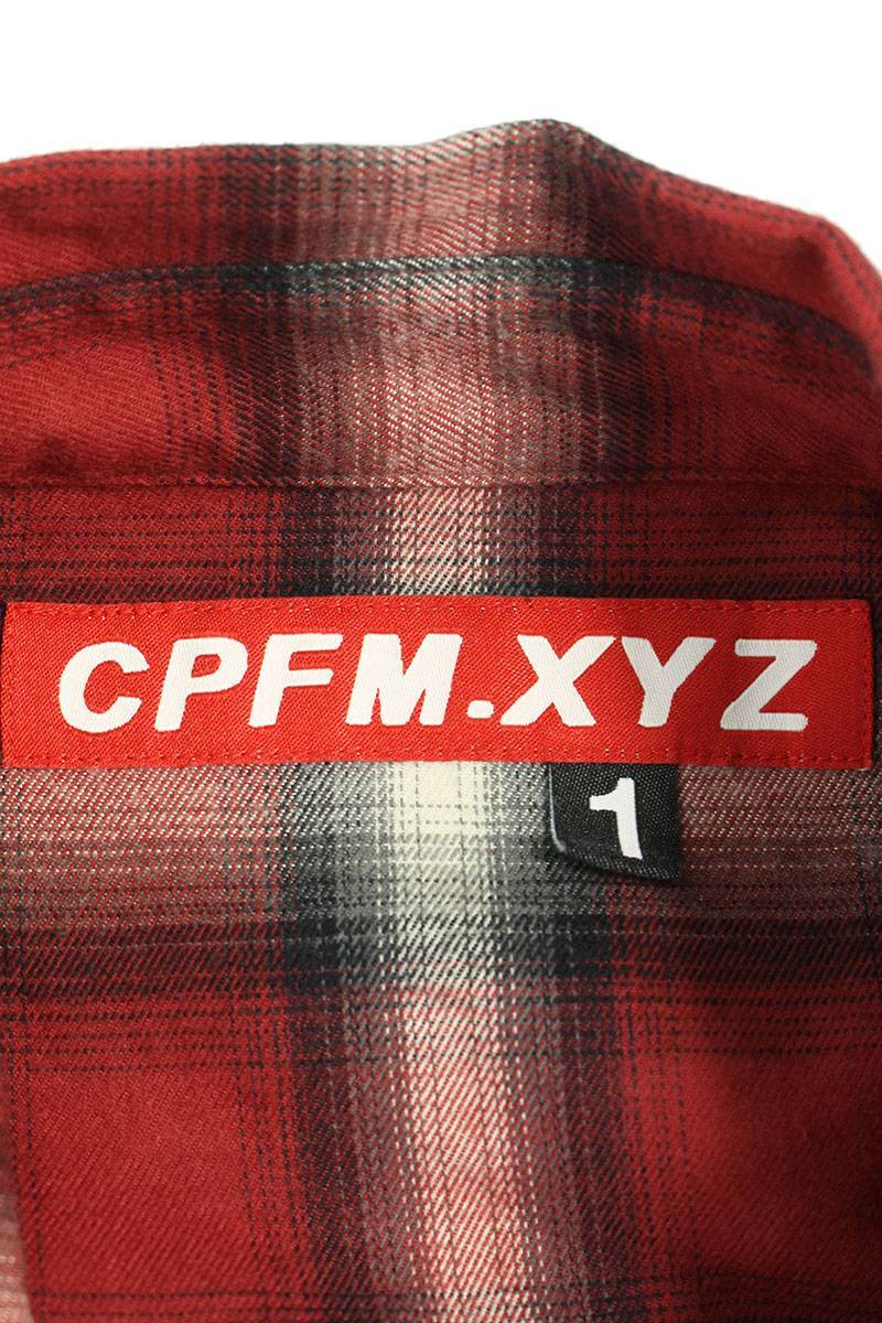 カクタスプラントフリーマーケット CPFM Double Vision Check Shirt サイズ:1 ダブルヴィジョンチェック長袖シャツ 中古 BS99_画像3