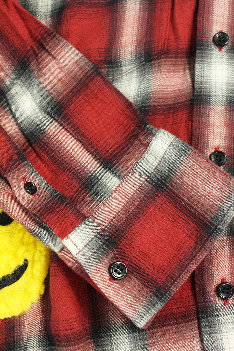 カクタスプラントフリーマーケット CPFM Double Vision Check Shirt サイズ:1 ダブルヴィジョンチェック長袖シャツ 中古 BS99_画像5