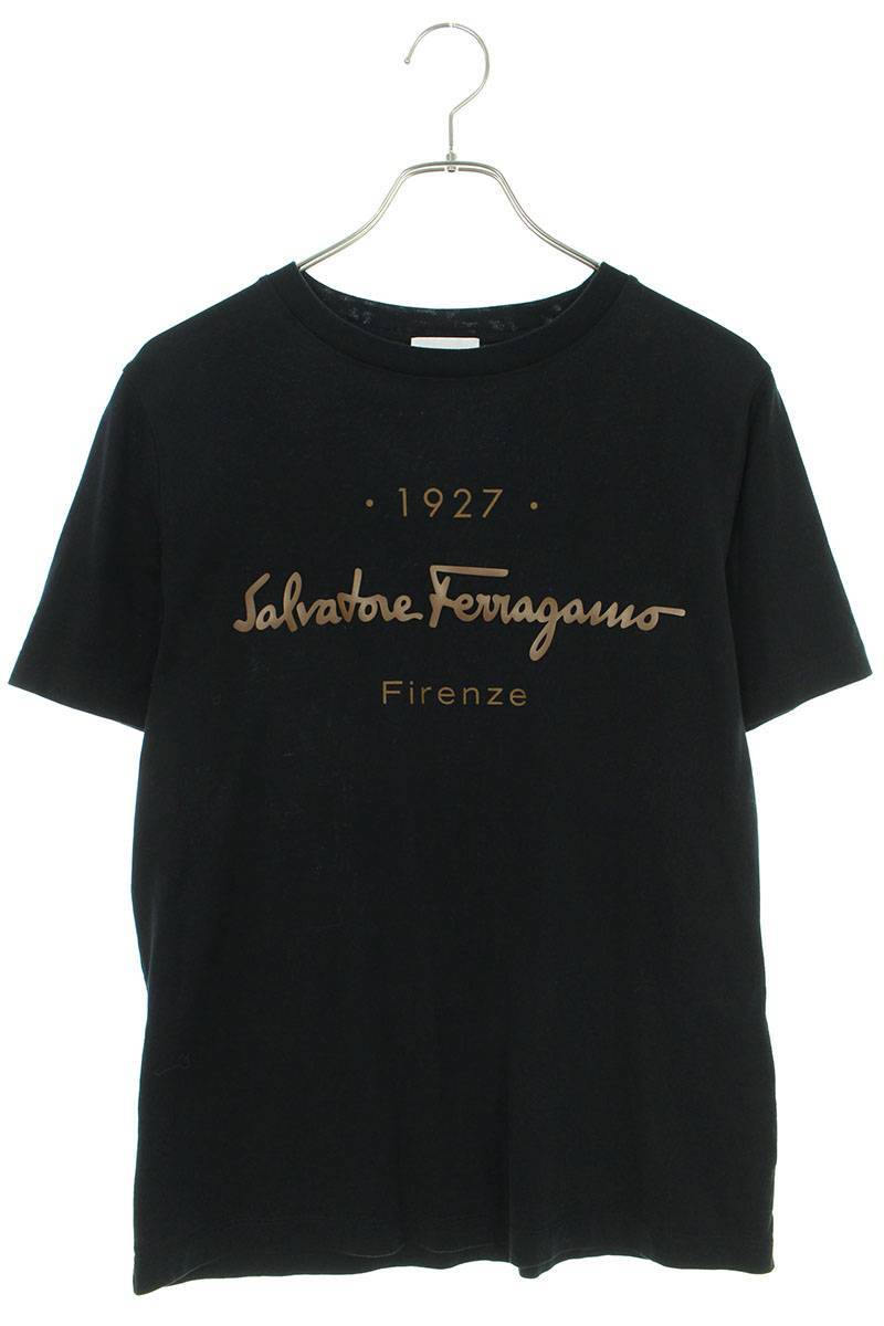 サルバトーレフェラガモ Salvatore Ferragamo 11 C466 サイズ:M ロゴラバープリントTシャツ 中古 BS99