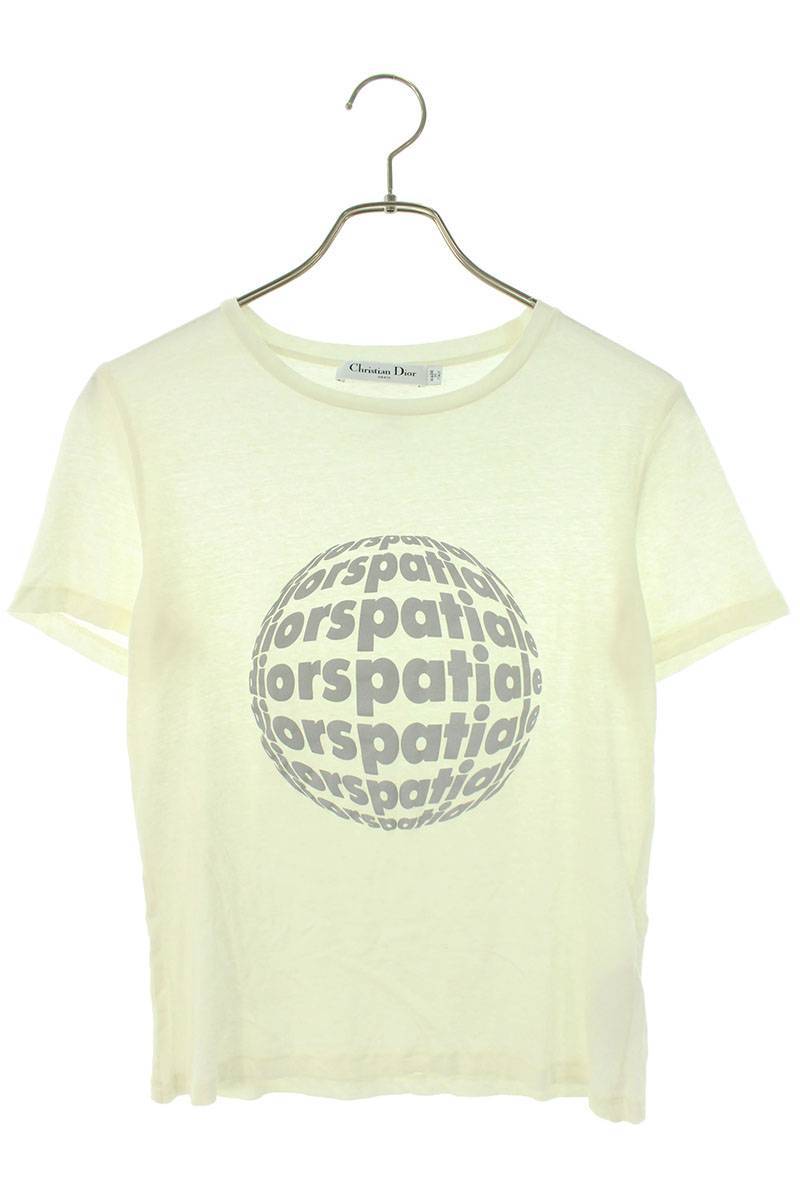 クリスチャンディオール Christian Dior 143T09A4468 サイズ:XS diorspatiale リフレクティブプリントTシャツ 中古 BS99_画像1