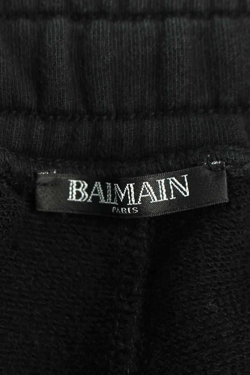 バルマン BALMAIN サイズ:XL バイカースウェットロングパンツ 中古 BS99_画像3