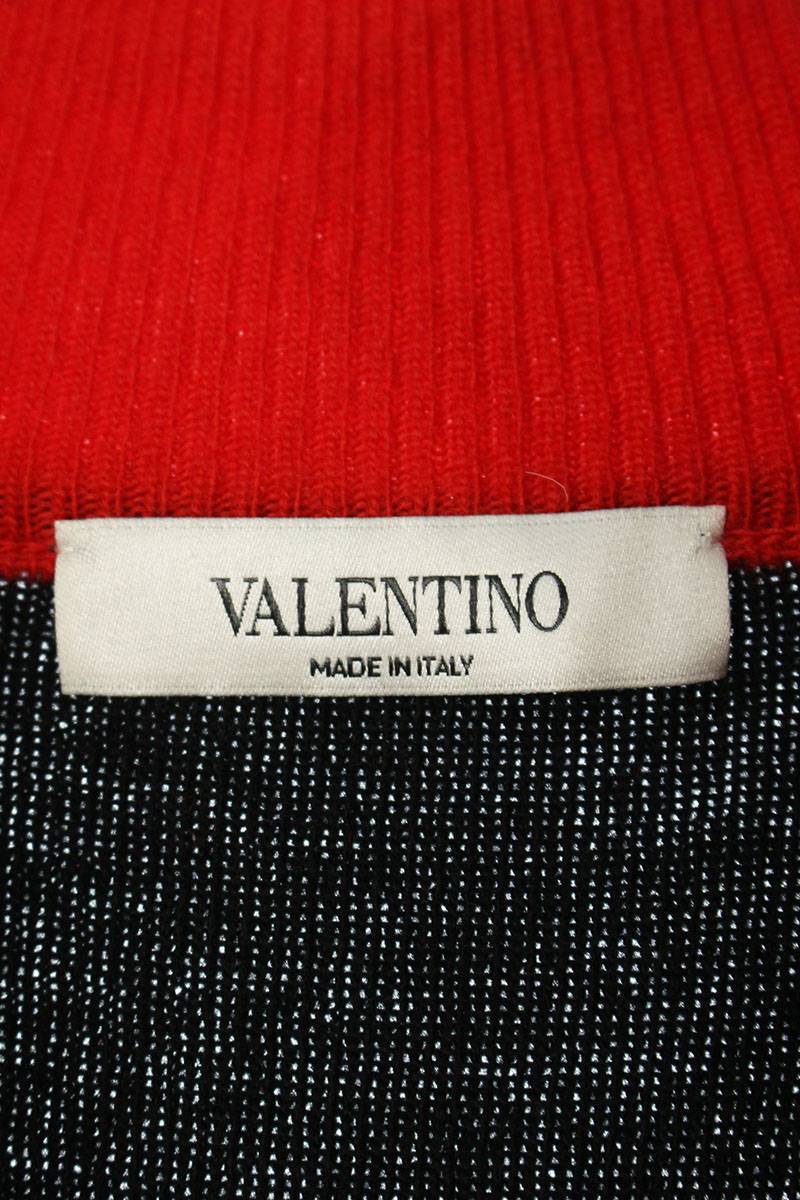  Valentino VALENTINO NV3KE02S4H6 size :Mbai color knitted Zip blouson used BS99