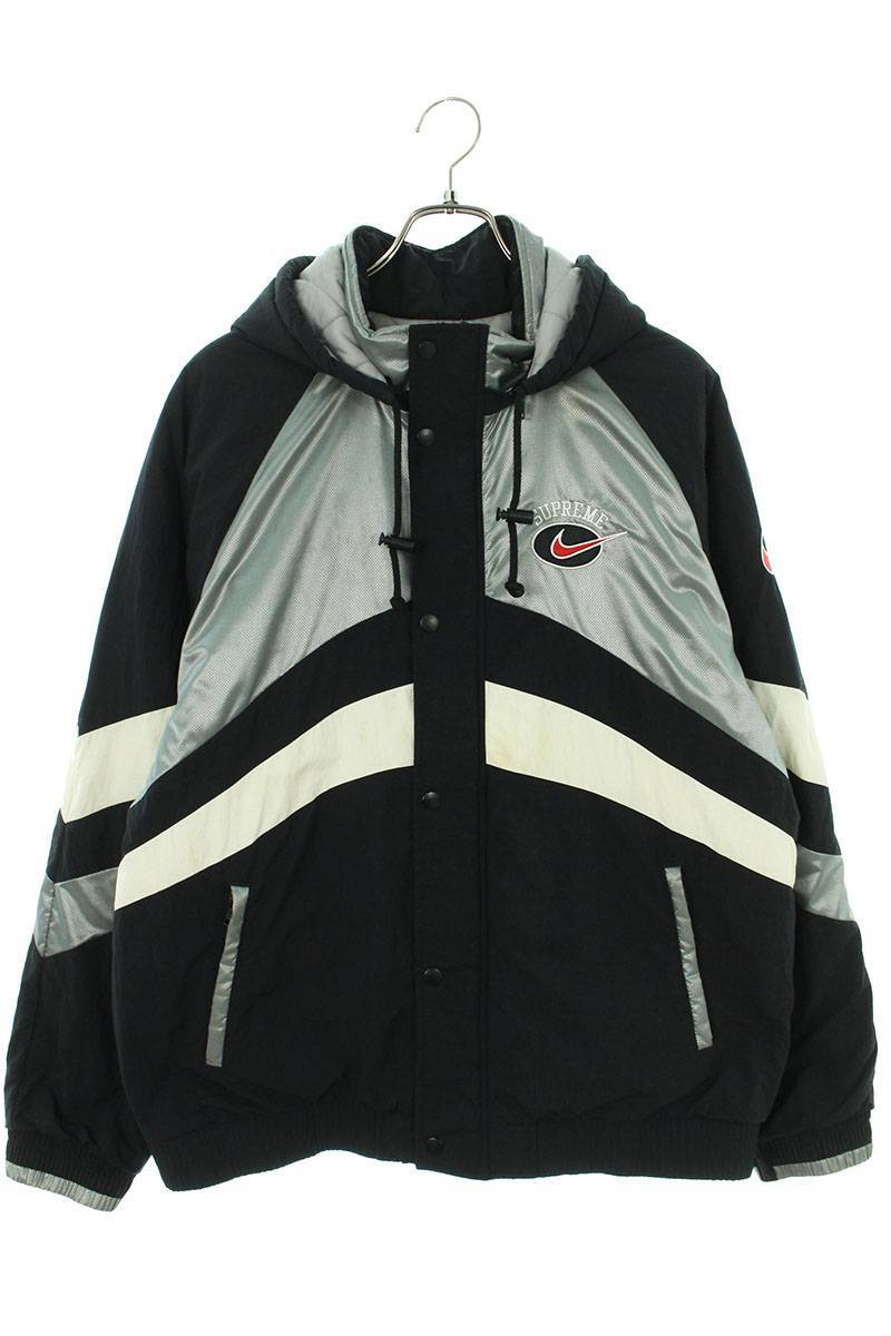 シュプリーム SUPREME ナイキ 19SS Hooded Sport Jacket CD6074-011 サイズ:L フーデッドスポーツジャケットブルゾン 中古 OM10