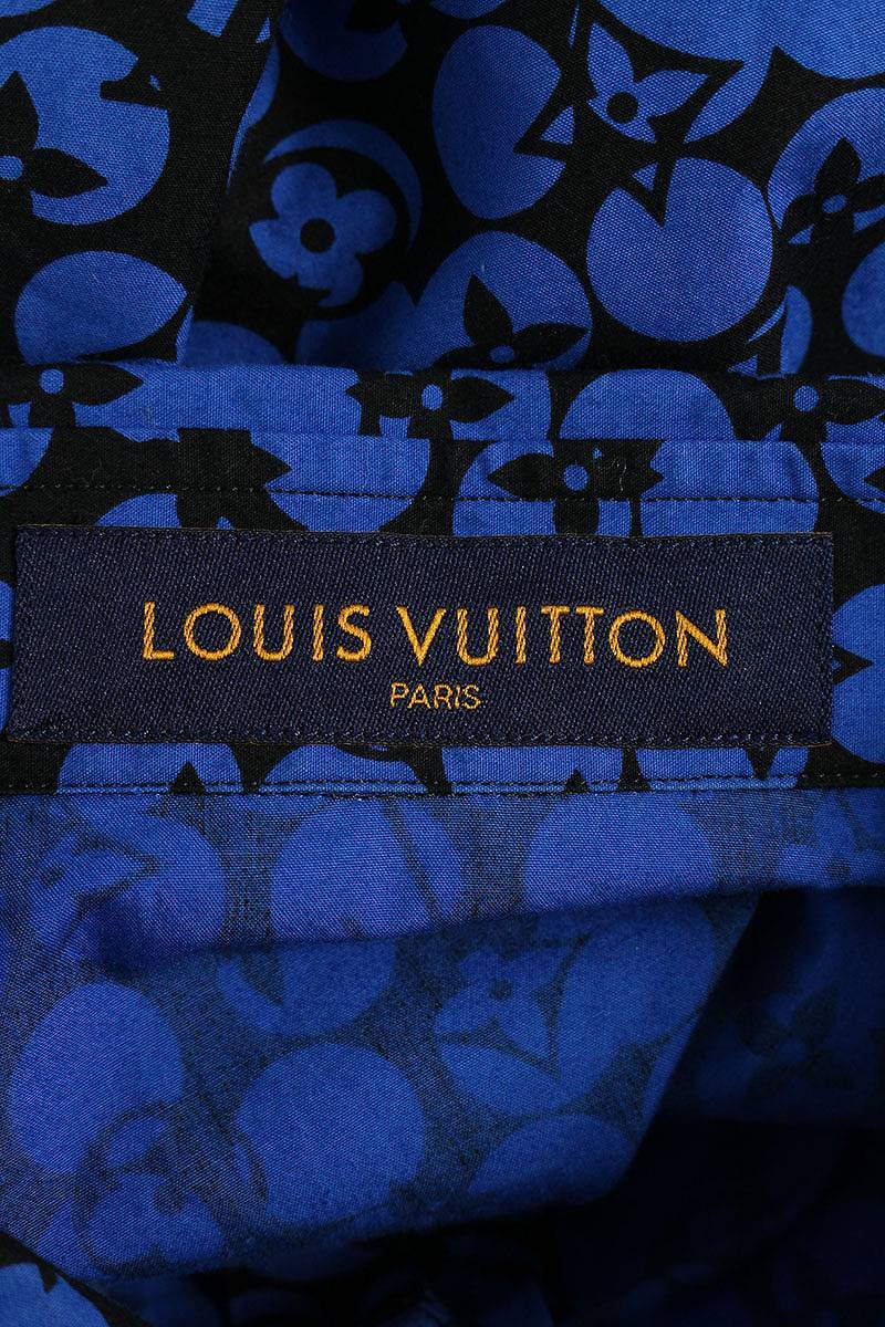  Louis Vuitton LOUISVUITTON 19AW RM192M ORS HHS20W size :XLpa-fore-tedo monogram pattern DNA long sleeve shirt used GZ11