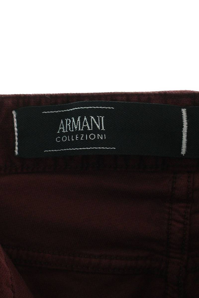 アルマーニコレッツォーニ ARMANI COLLEZIONI SCPJ15 サイズ:32インチ ベロアロングパンツ 中古 BS99_画像3