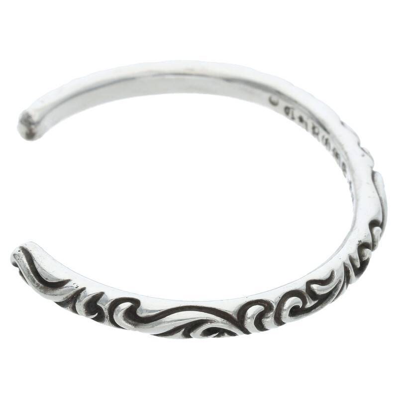 クロムハーツ Chrome Hearts BANGLE SCROLL/スクロールバンド シルバーブレスレット 中古 GZ11_画像5