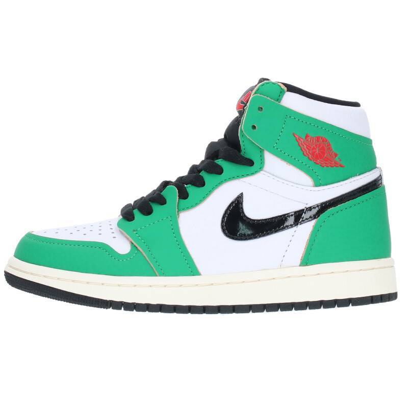 Nike Nike Wmns Air Jordan 1 High Og Lucky Green 22,5 см. Женские кроссовки Air Jordan 1 High Roges использовали BS55