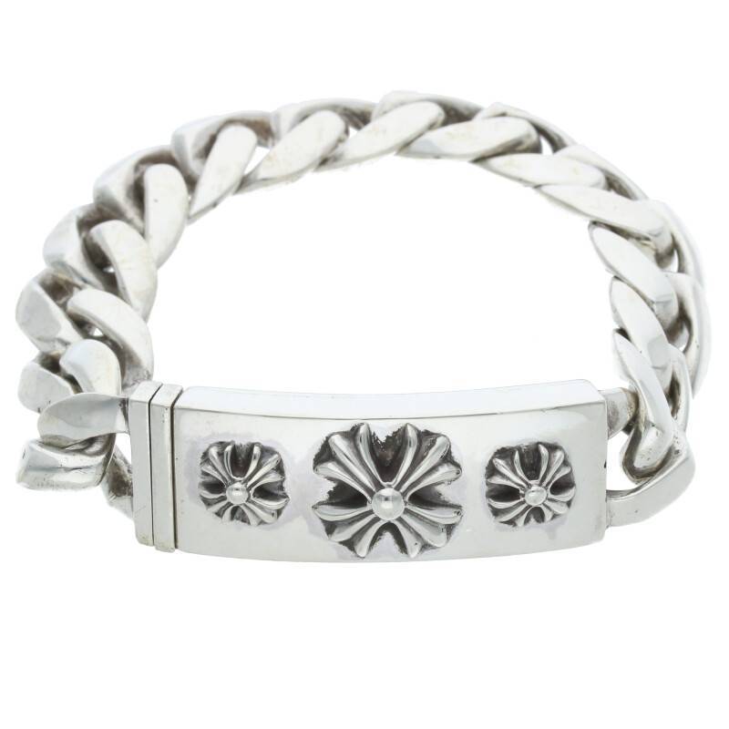 クロムハーツ Chrome Hearts ID 3CHX/3CHX ID サイズ:13LINK シルバーブレスレット 中古 SS07