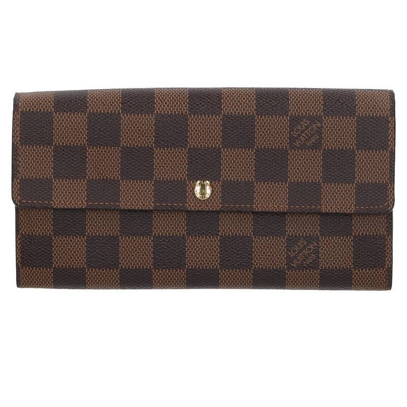 ルイヴィトン LOUISVUITTON ポルトフォイユ・サラ N61734 ダミエ長財布 中古 BS99_画像1