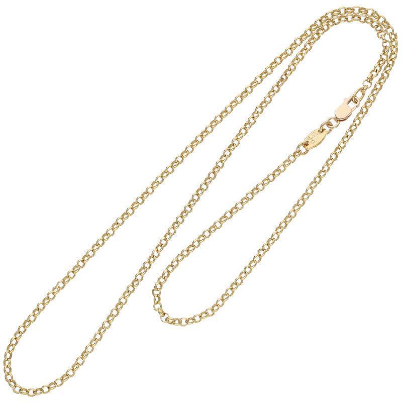  Chrome Hearts Chrome Hearts 22K NECKCHAIN R18/ roll chain 18inch size :18inch Gold necklace used OS06