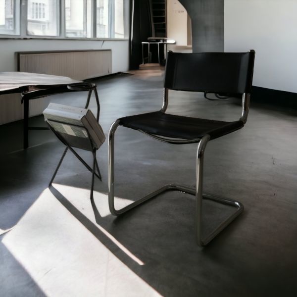 Fasem / Cantilever Chair By Italy Martstam #cassina #Knoll 本革 伊 カンティレバー チェア マルセルブロイヤー ミースファンデルローエ_画像3