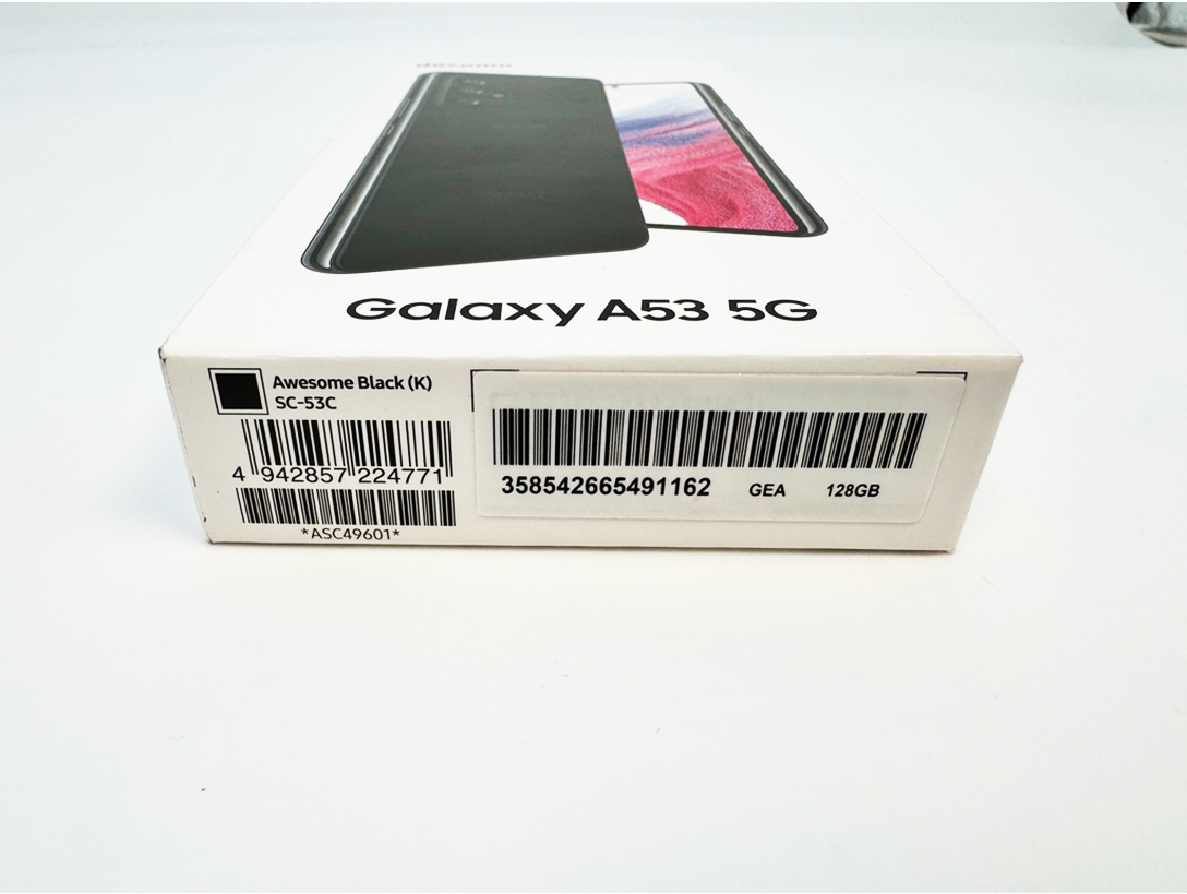 【新品未使用】SIMフリー Samsung Galaxy A53 5G SC-53C ブラック_画像2
