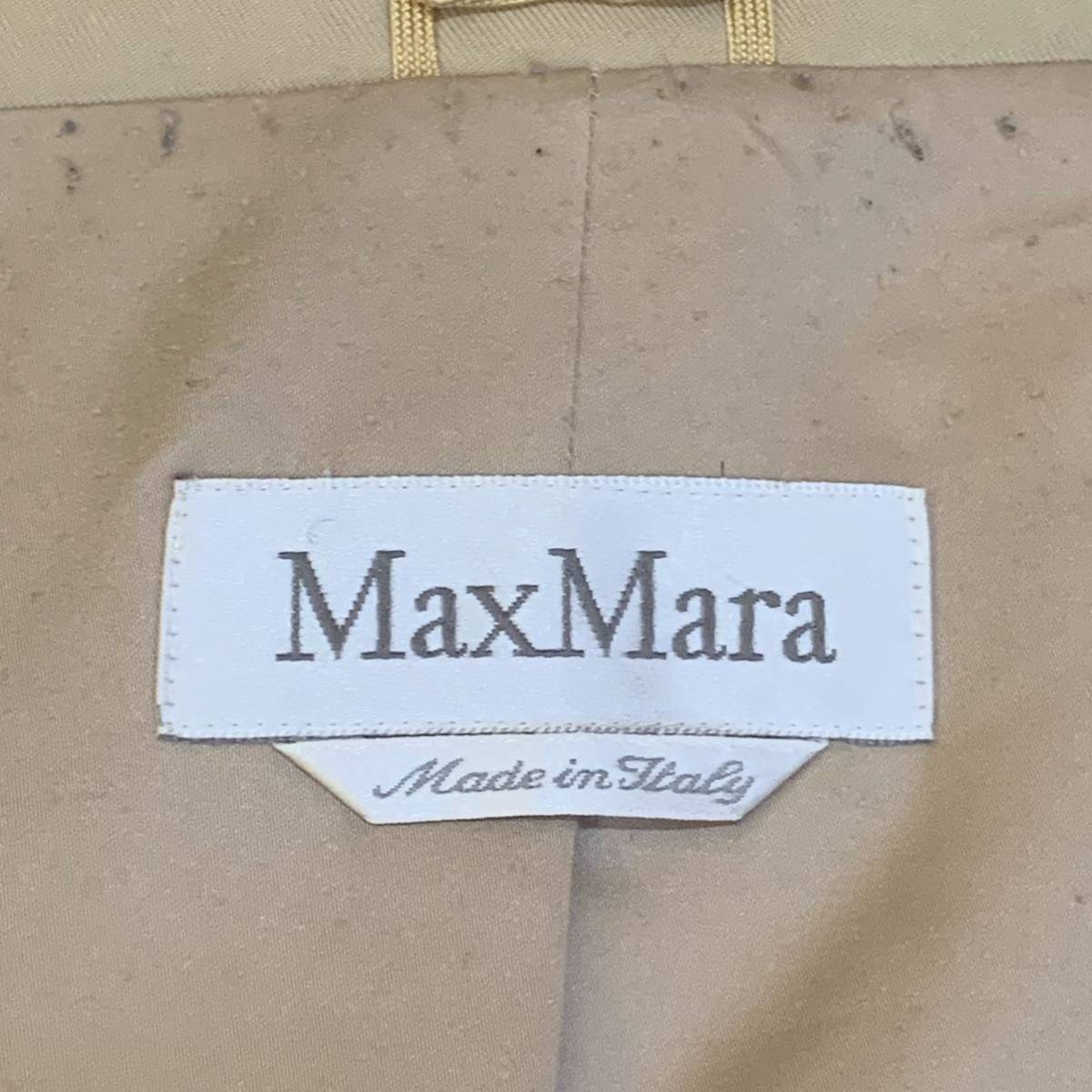 I ▼ 都会のカジュアルウェア 'イタリア製' Max Mara マックスマーラ ショールカラー ロング丈 中綿 コート size:42 アウター 婦人服_画像7