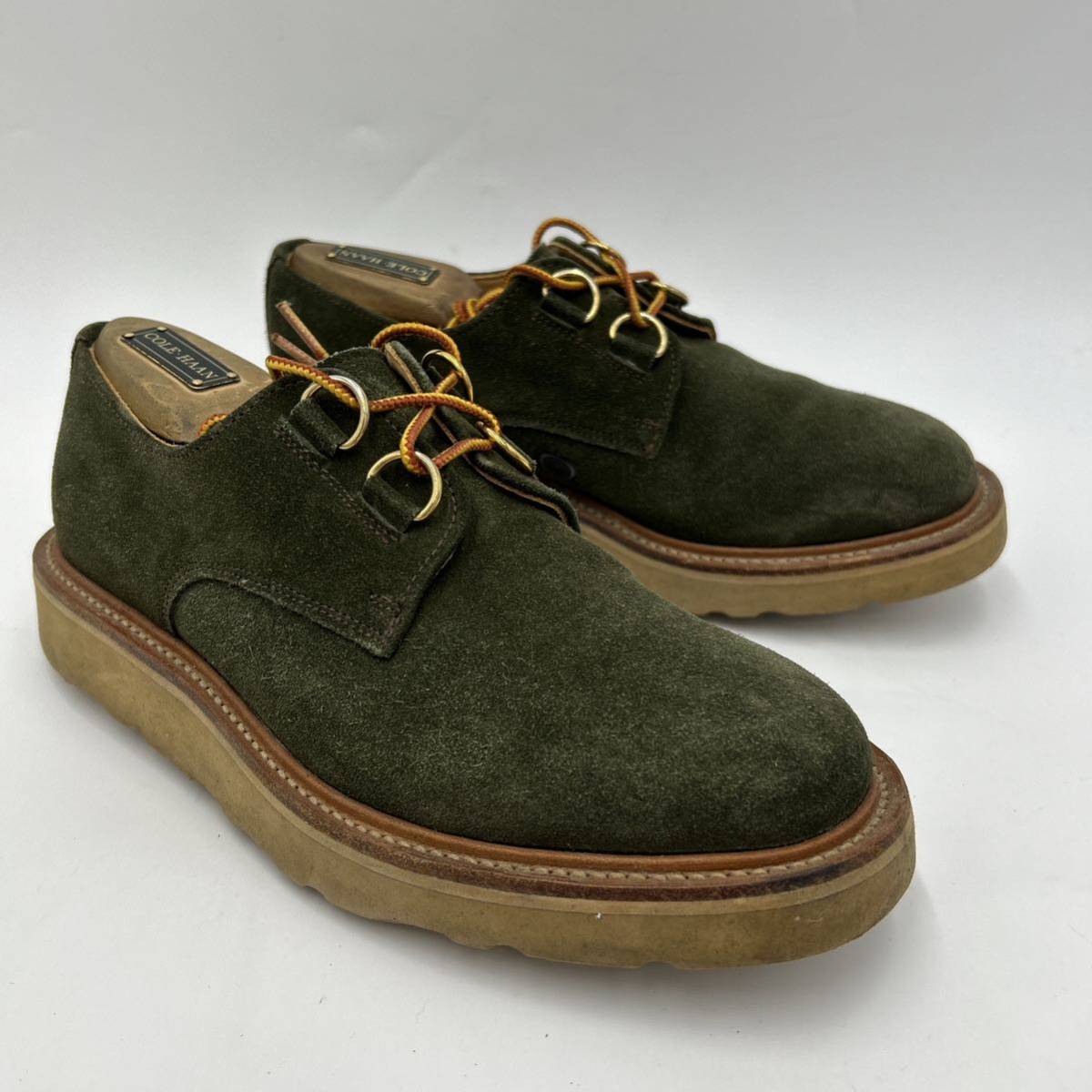 G @ 英国製 '高級感溢れる'『MARK MCNAIRY マークマクナイリー』本革 SUEDE LETHER 革靴 ドレスシューズ US7 25cm メンズ 紳士靴 シューズ_画像2