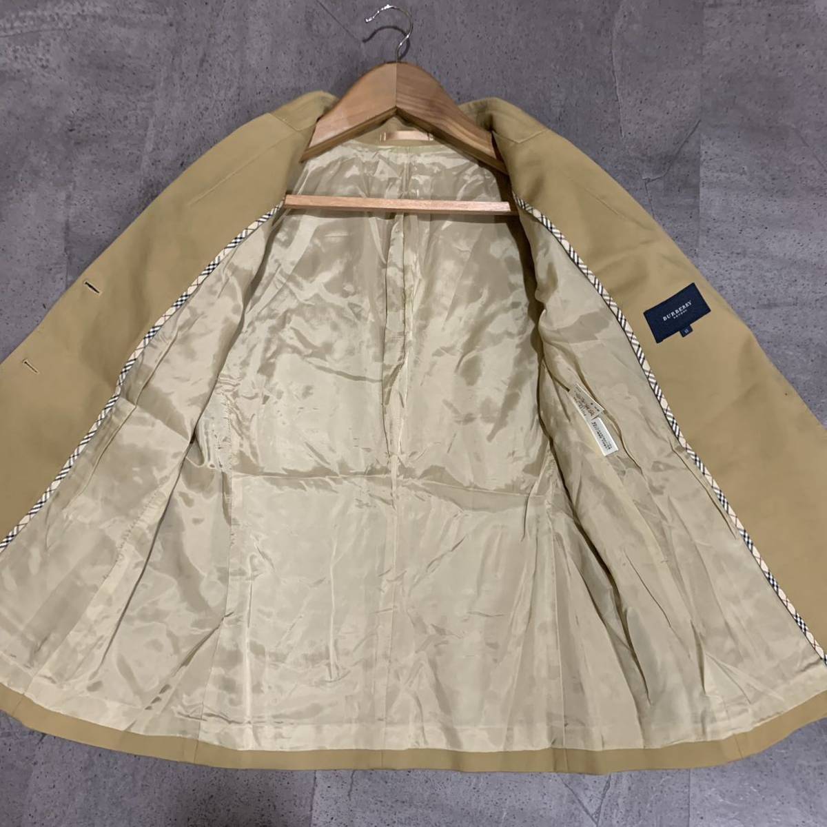 AA ▼ 都会のカジュアルウェア '着心地抜群' BURBERRY LONDON バーバリー テーラードジャケット 3釦 size:15 レディース アウター 婦人服_画像6