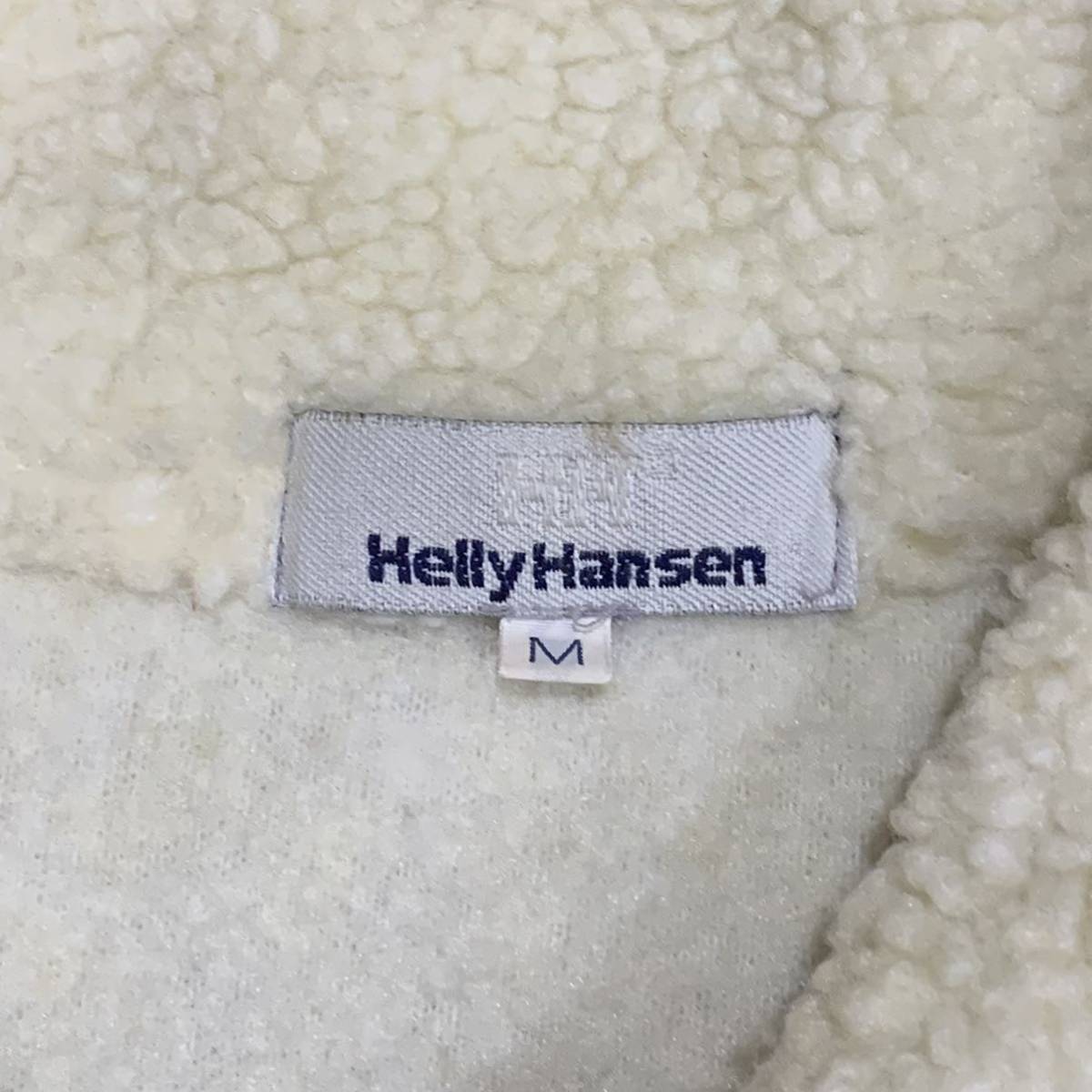 I ▼ 着心地抜群!! 'ハーフジップ' HELLY HANSEN ヘンリーハンセン 日本製 ジップアップ フリース ボアジャケット size:M アウター 紳士服_画像7