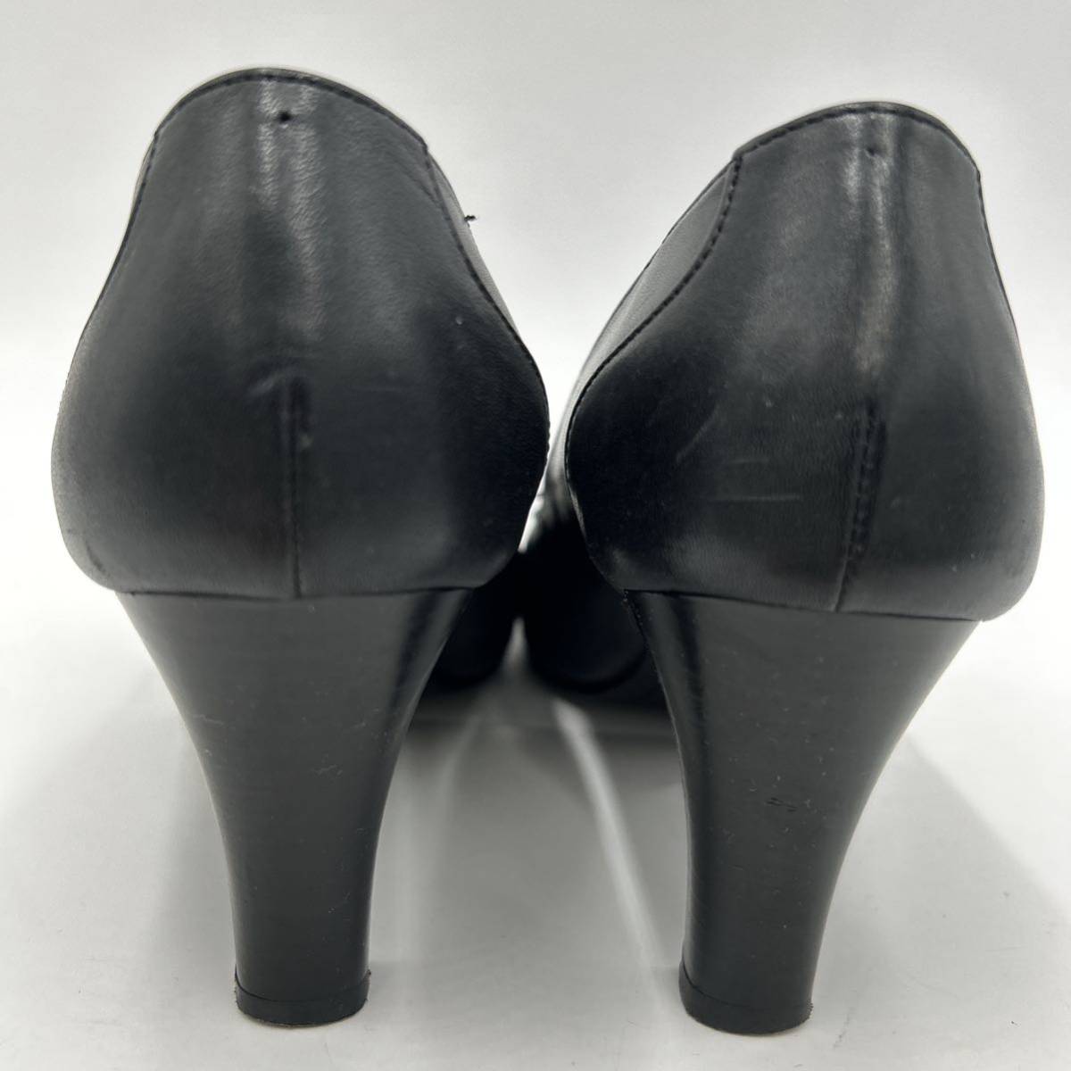 C @ 日本製 '洗礼されたデザイン'『REGAL リーガル』本革 LETHER ヒール パンプス 革靴 24cm 履き心地抜群 レディース 婦人靴 シューズ 黒_画像5