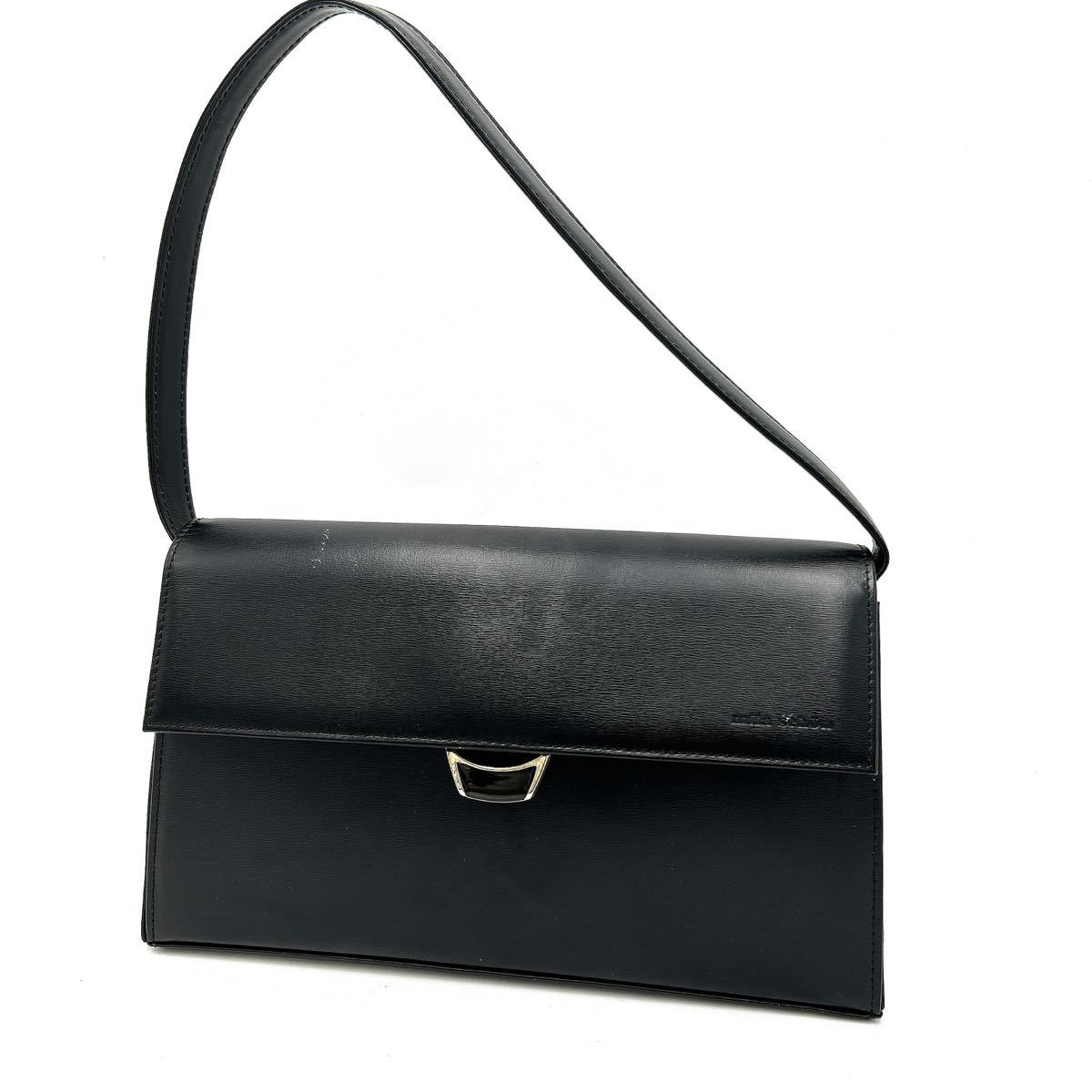 @ 人気モデル '洗礼されたデザイン'『Mila Schon ミラショーン』 ハンドバッグ 手提げ鞄 パーティーバッグ 婦人鞄 レディース BLACK 黒系_画像1