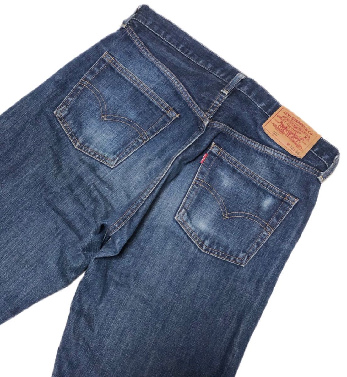 9458《LVC LEVI'S リーバイス》激シブ色落ち 日本製 502XX 60'S 復刻 ビッグE TALONジップ インディゴデニム ジーンズ W32L36_画像1