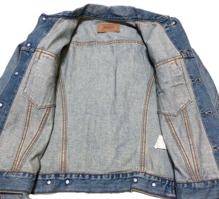 9337《Levi's リーバイス》激シブ色落ち 70505 3rd サードモデル スモールe インディゴデニム ジャケット Gジャン S_画像4