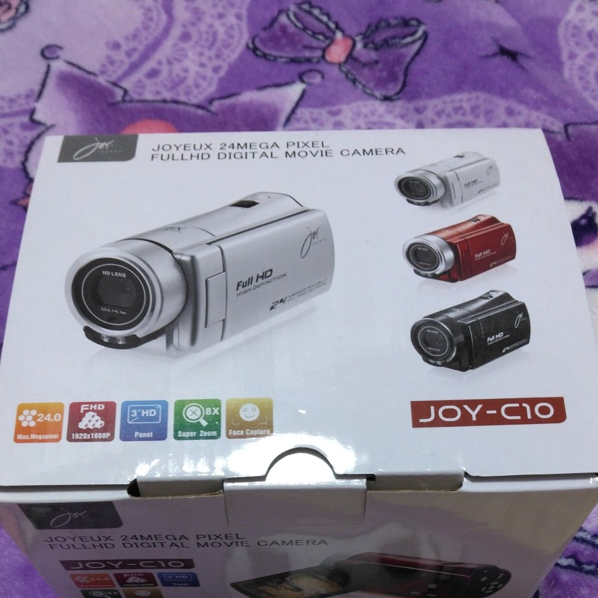 ジョワイユ  JOY-C10WR ワインレッド　ビデオカメラ