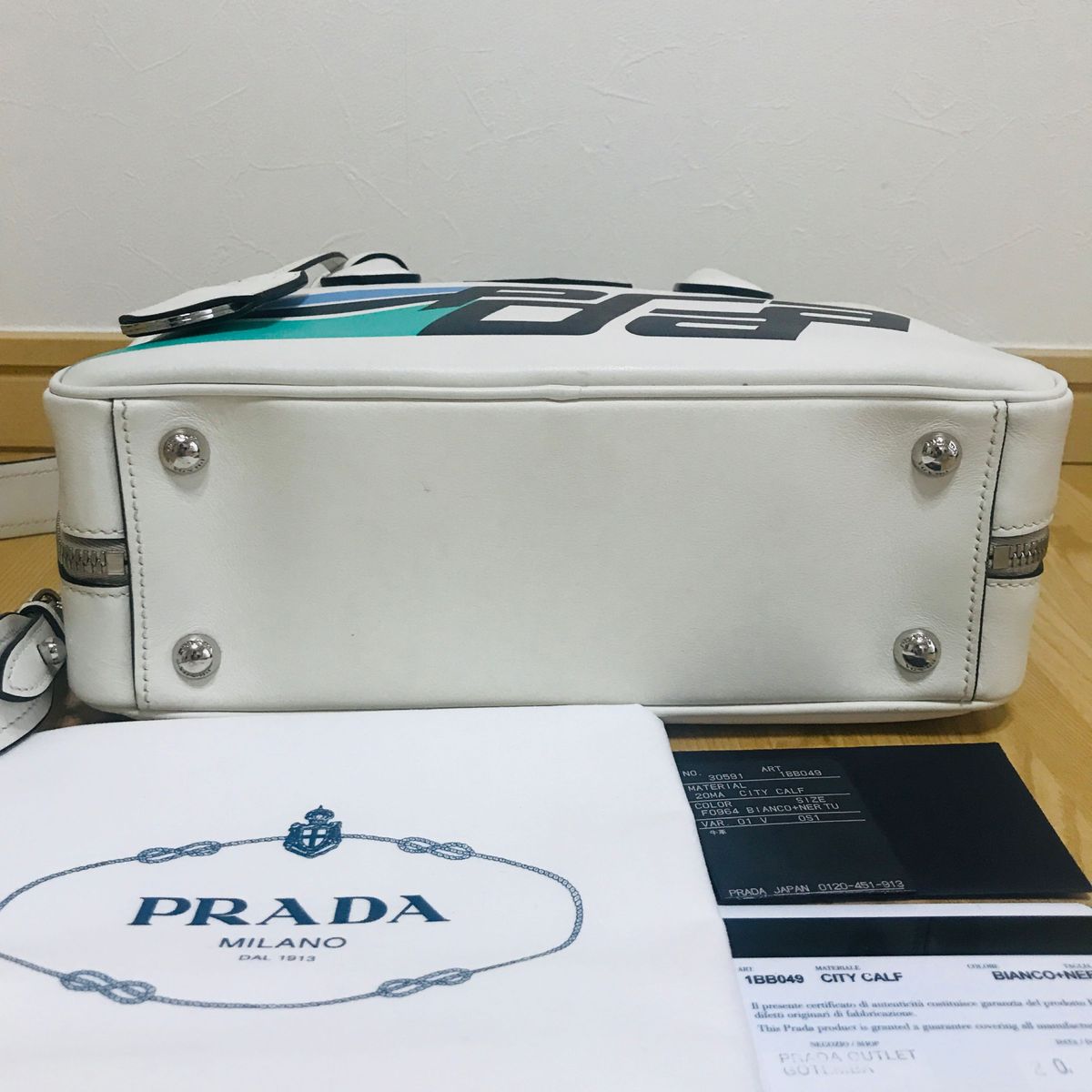  超美品 PRADA プラダ 2WAY ショルダーバッグ　ミニボストンバッグ　