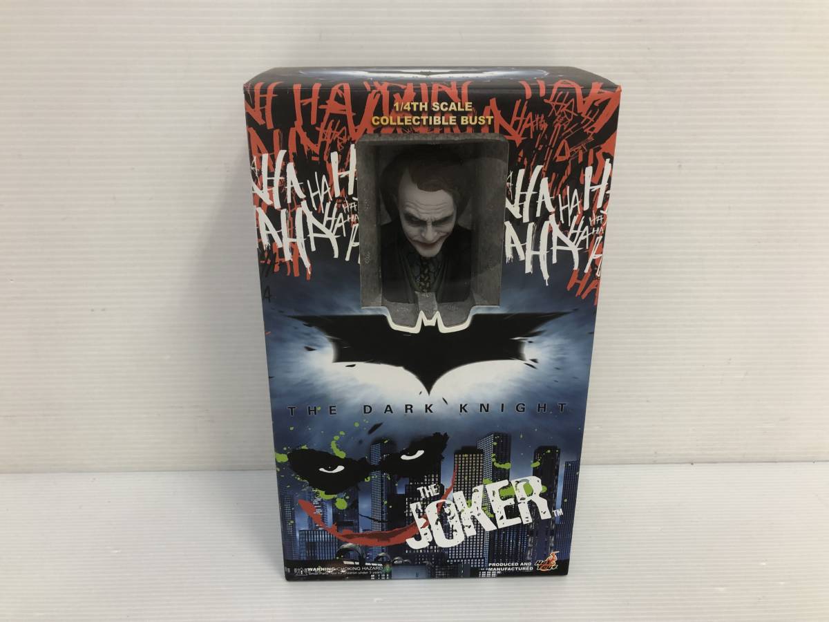 JOKER ジョーカー 「THE DARK KNIGHT」 1/4スケール コレクティブルバスト フィギュア ホットトイズ 中古品 sytketc063831_画像1