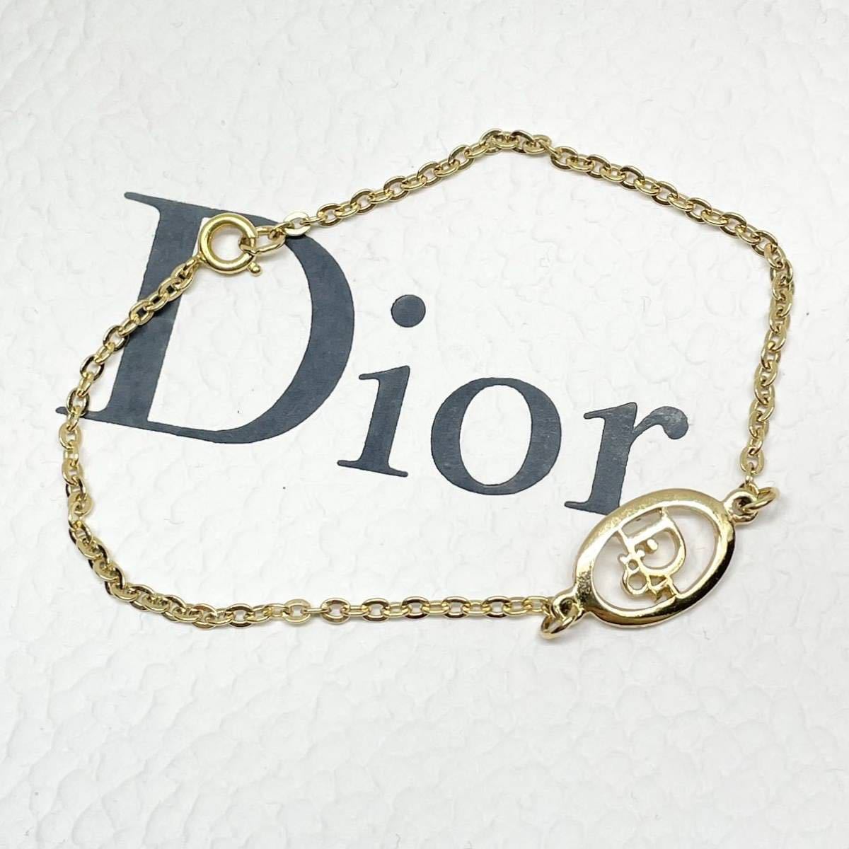 美品 Dior ヴィンテージ ロゴ ブレスレット_画像1