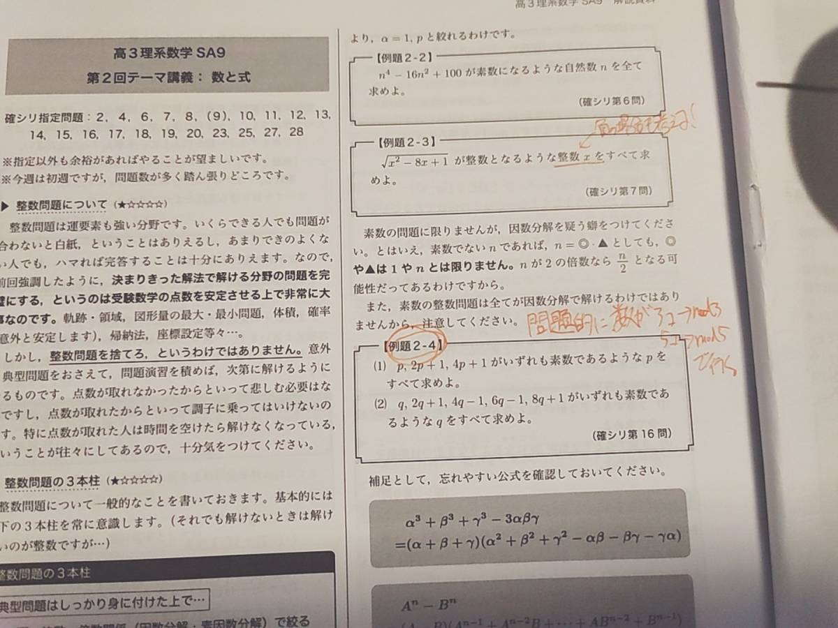 鉄緑会　20年最新版　森嶋先生　高３SA理系数学　入試数学鉄則集　フルセット　上位クラス　数学ⅠAⅡBⅢ　駿台　河合塾　東進　SEG