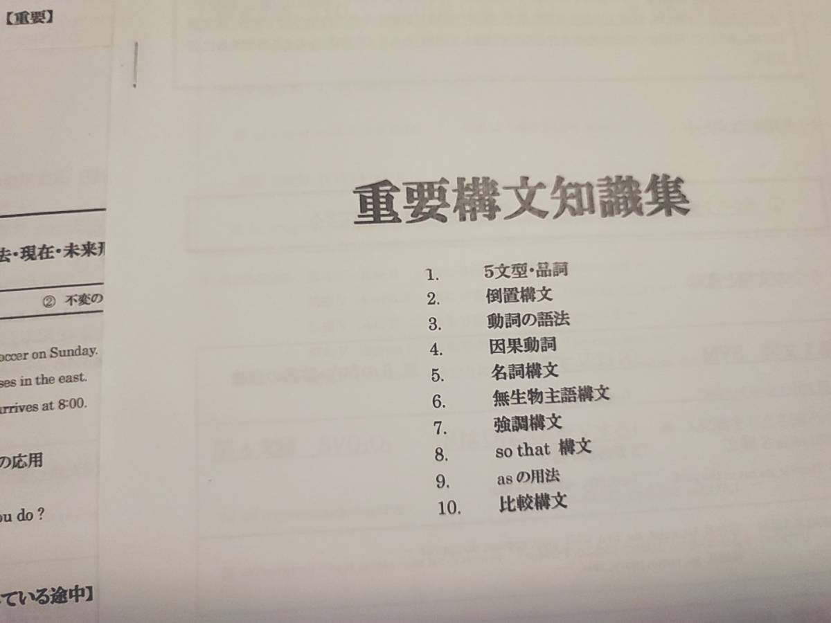駿台 22年 竹原裕之先生 英語 重要構文知識集 文法詳細解説 上位 駿台 22年 竹原裕之先生 英語 重要構文知識集 文法詳細解説 上位