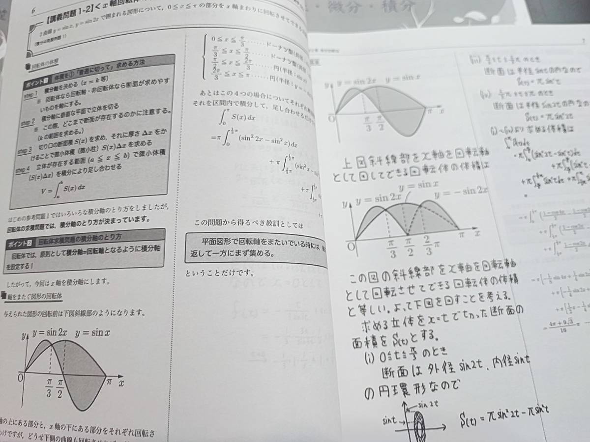 鉄緑会 小橋先生 21年 夏期 高３理系数学・分野別 数Ⅲ テキスト・解説