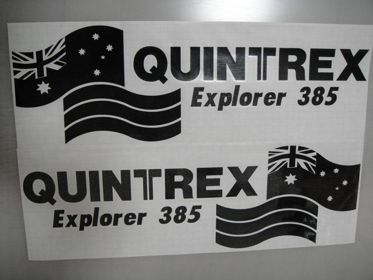 送料込 QUINTREX クイントレックス 左右セット 506ｍｍ ステッカー デカール 耐候６年 40色 Explorer エクスプローラーの画像3