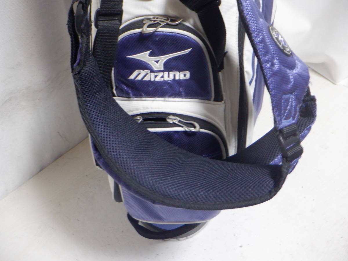 MIZUNO ミズノ 9.0型 軽量★中古★プロモデルスタンドバック(WHxBLUE)_画像7