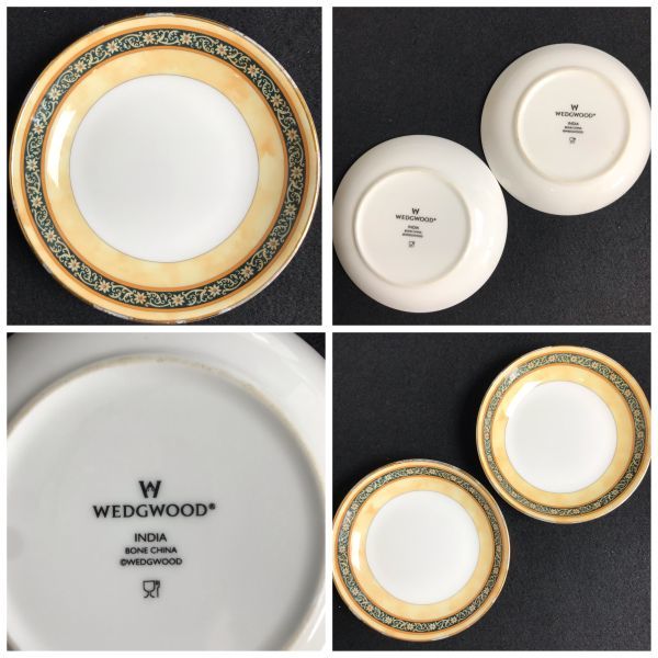 6P66 WEDGWOOD 小皿 6枚 セット INDIA SAMURAI HUNTING SCENES【商品説明必読】 ウエッジウッド 豆皿 陶器 洋食器 1000-_画像5