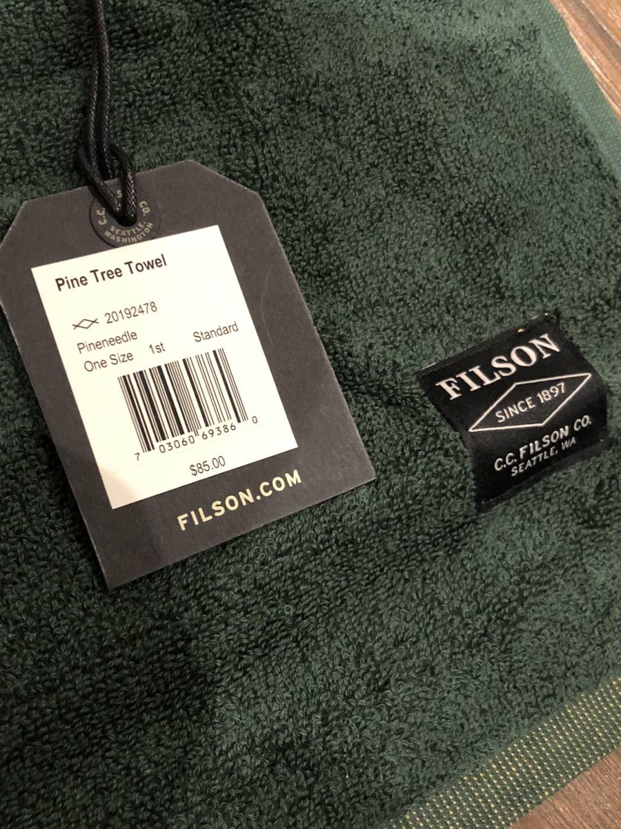 新品未使用 FILSON Pine Tree Towel 限定品 約180cm×約100cm 肉厚 大判 タオル ブランケット 17オンス パインツリー 綿100％_画像3