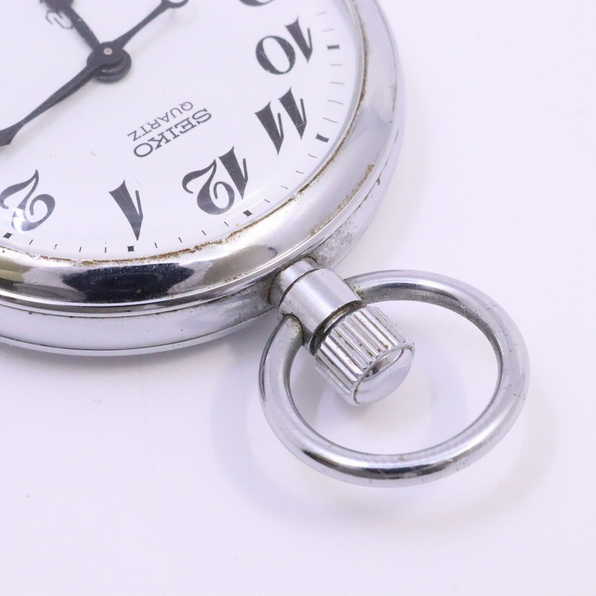 SEIKO セイコー 鉄道時計/懐中時計 クォーツ 白文字盤 7550-0010