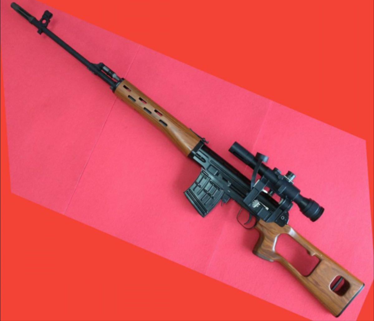 スチール&木製 ドラグノフ SVD GBB PSO-1スコープ付き 箱無し_画像1