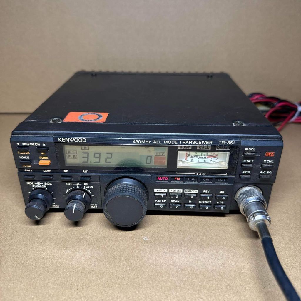 KENWOOD ケンウッド　TR-851　430MHz ALL MODE TRANSCEIVER　オールモードトランシーバー　無線機　中古品　通電確認済_画像2