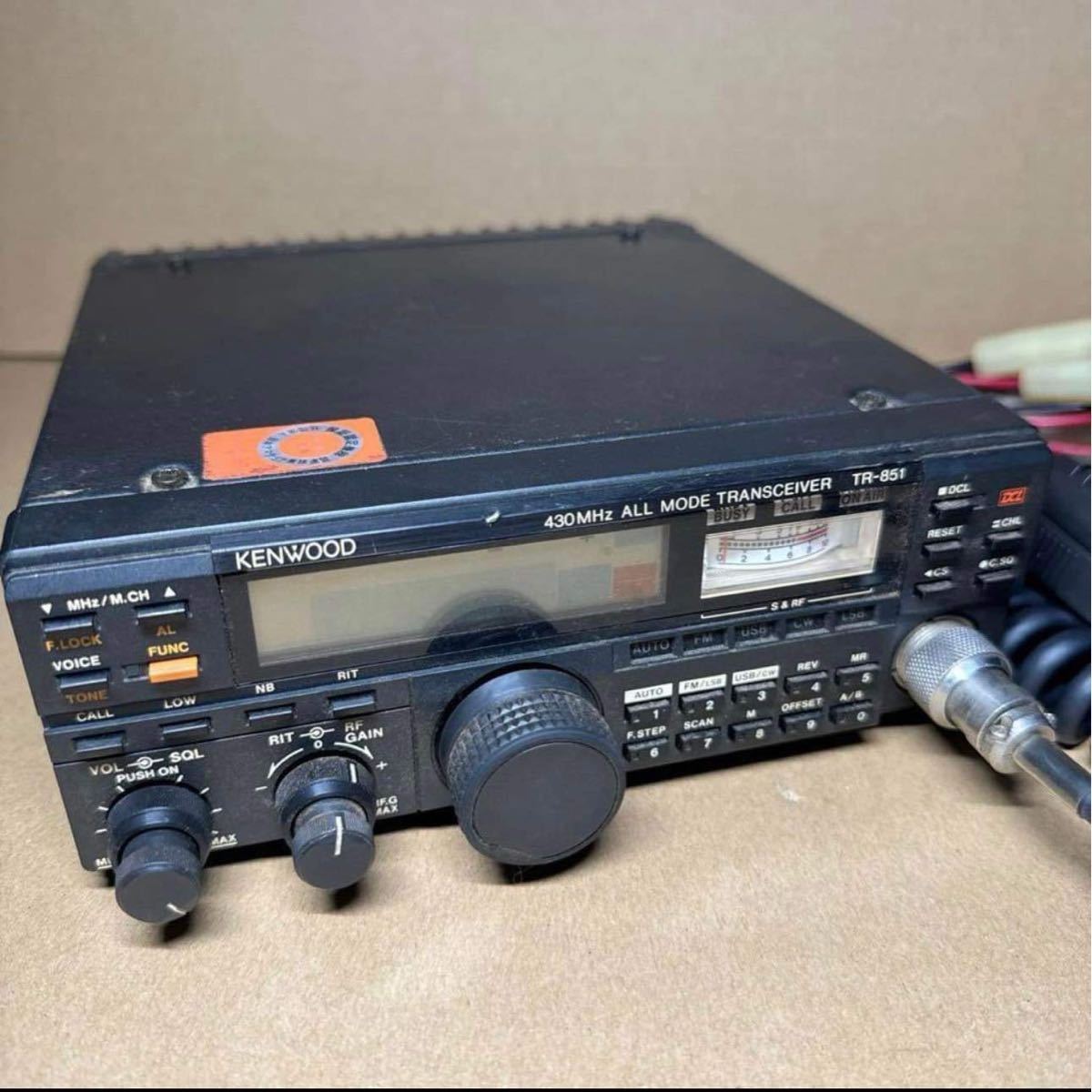 KENWOOD ケンウッド　TR-851　430MHz ALL MODE TRANSCEIVER　オールモードトランシーバー　無線機　中古品　通電確認済_画像3