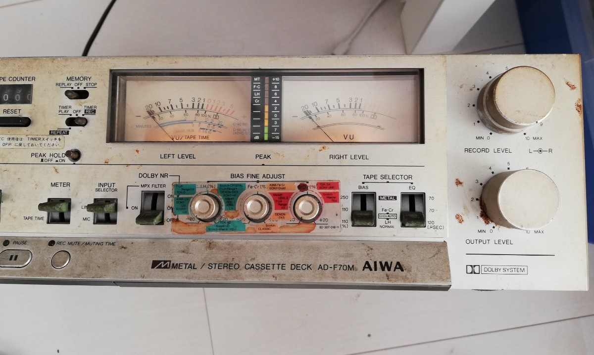 AIWA ステレオカセットデッキ AD-F70M_画像3