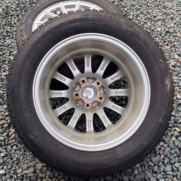 スタッドレスタイヤ ブリジストン 16×6.5J 205/60R16 インセット38 5穴 114.3 2021年製 ブリザックVRX2Z ノア セレナ プリウスαなど_画像7