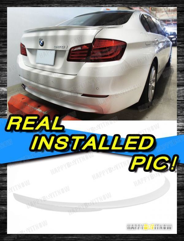 BMW 5シリーズ F10 セダン リア トランクスポイラー Pタイプ ABS 純正色 塗装 2010-2016 TS-27926_画像1