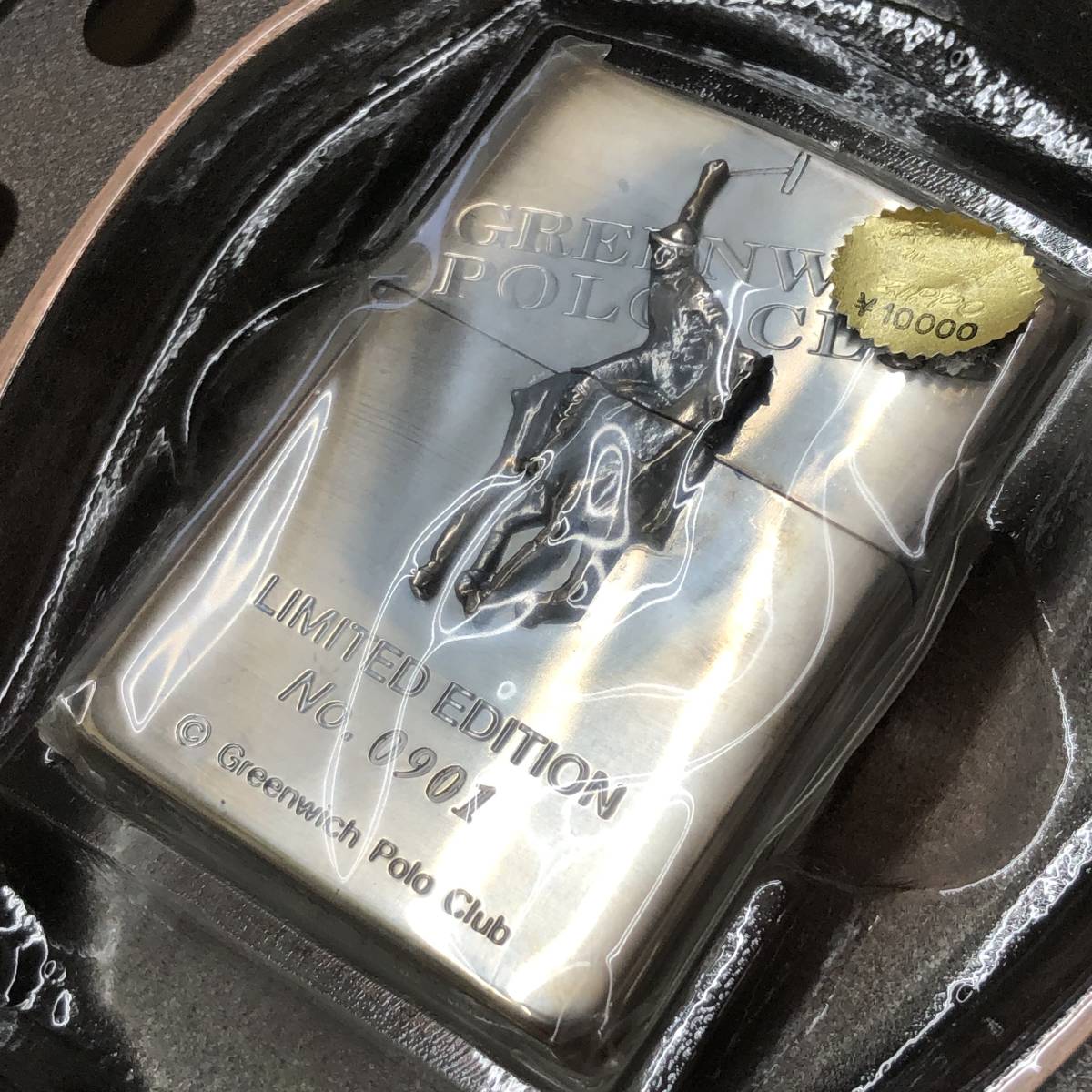 ☆Zippo ジッポー GREENWICH POLO CLUB グリニッチ・ポロ・クラブ 限定品 ダイキャスト製 馬蹄灰皿 オイルライター 未使用品 ！_画像6