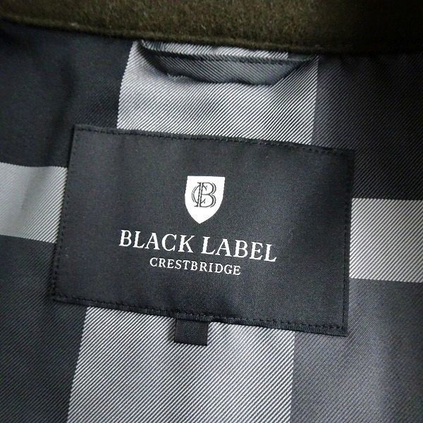BLACK LABEL CRESTBRIDGE ブラックレーベル クレストブリッジ ウールメルトン シングルコート ビジネスコート 661 74 L ▲150▼bus8799c_画像7