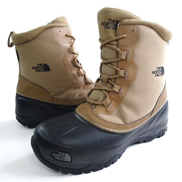 THE NORTH FACE ノースフェイス 定価1.7万 撥水ナイロン×軽量THERMOLITE ウィンターブーツ スノーシューズ NF51960 BK 28 ▲064▼bus9178d_画像1