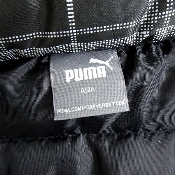 PUMA GOLF プーマ ゴルフ 新品 定価1.7万 PGW かすれチェック柄 中綿ジャケット パデッドブルゾン ウェア 930337 01 M ▲053▼bus9191c_画像6