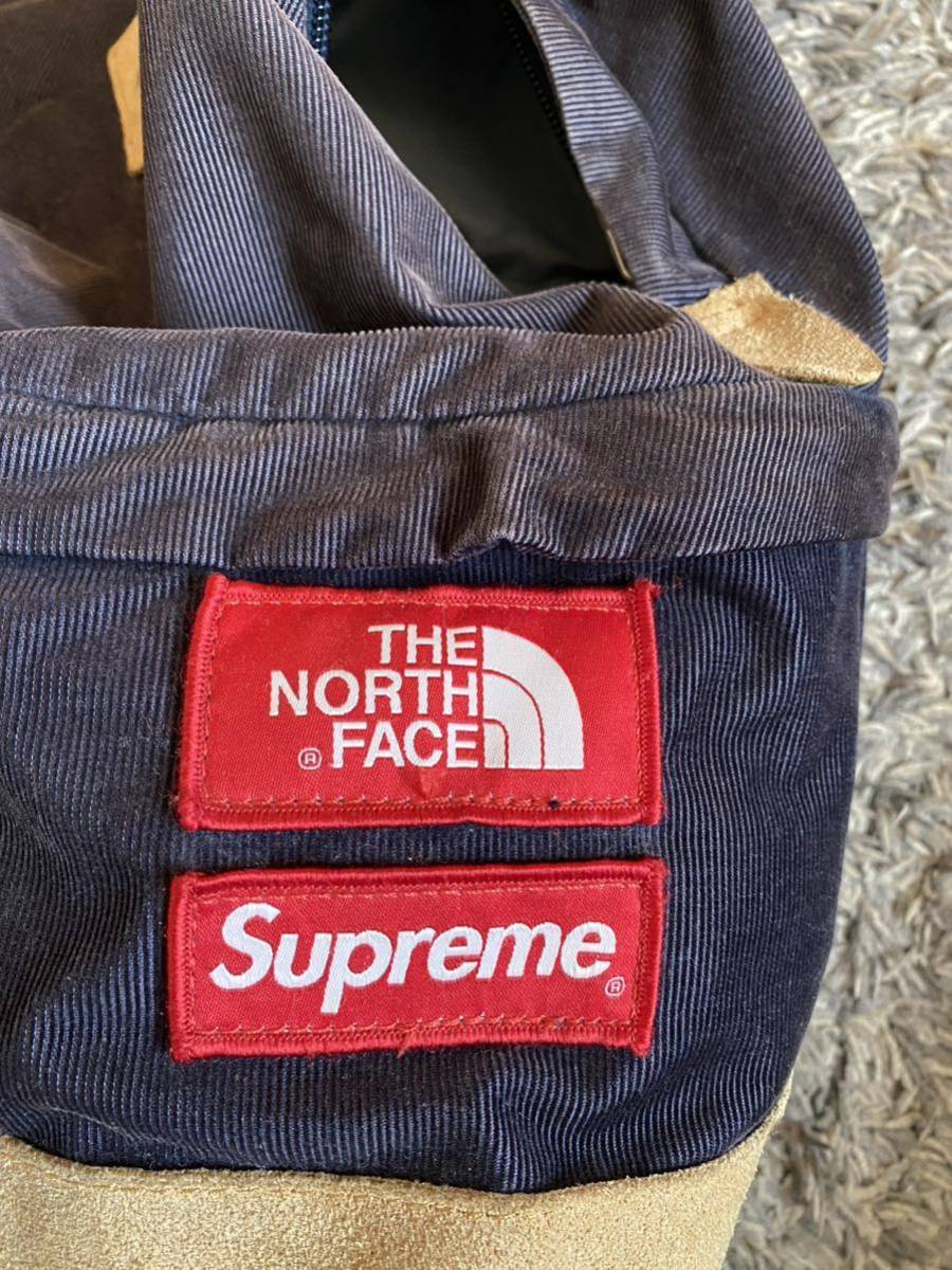 1円スタートSupreme The North Face シュプリーム ノースフェイス リュックBackPack バックパック ネイビーコーデュロイ_画像3