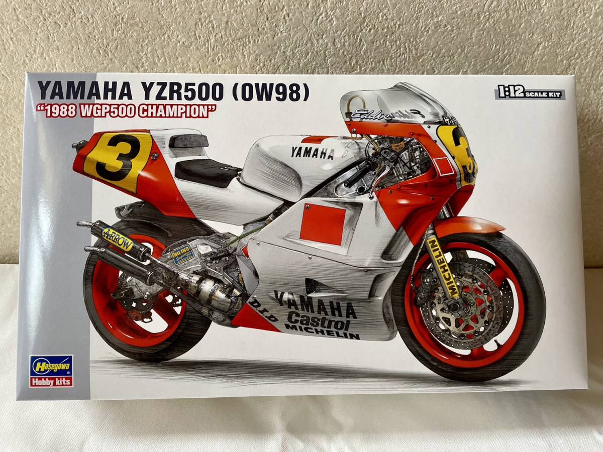  Hasegawa 1/12 Yamaha YZR500 (OW98) 1988WGP500 Champion нераспечатанный 