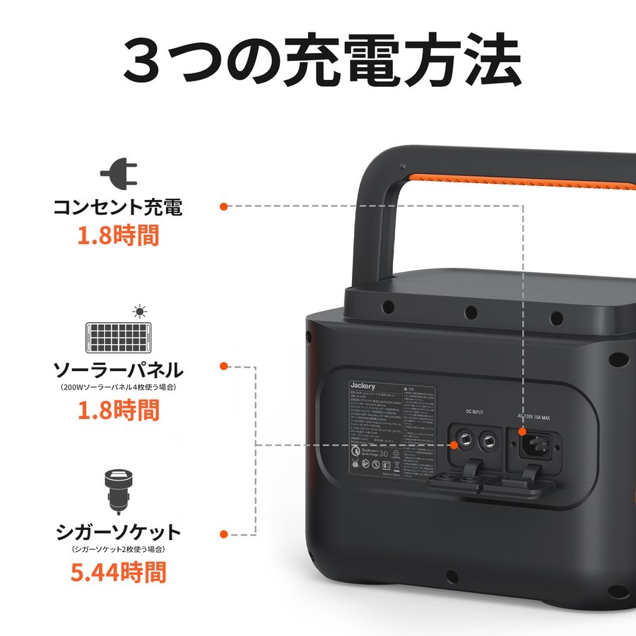 【未使用・未開封】Jackery ポータブル電源 1000Pro 大容量1002Wh 定格出力1000W(瞬間最大2000W) 家庭用蓄電池 PSE認証済_画像7